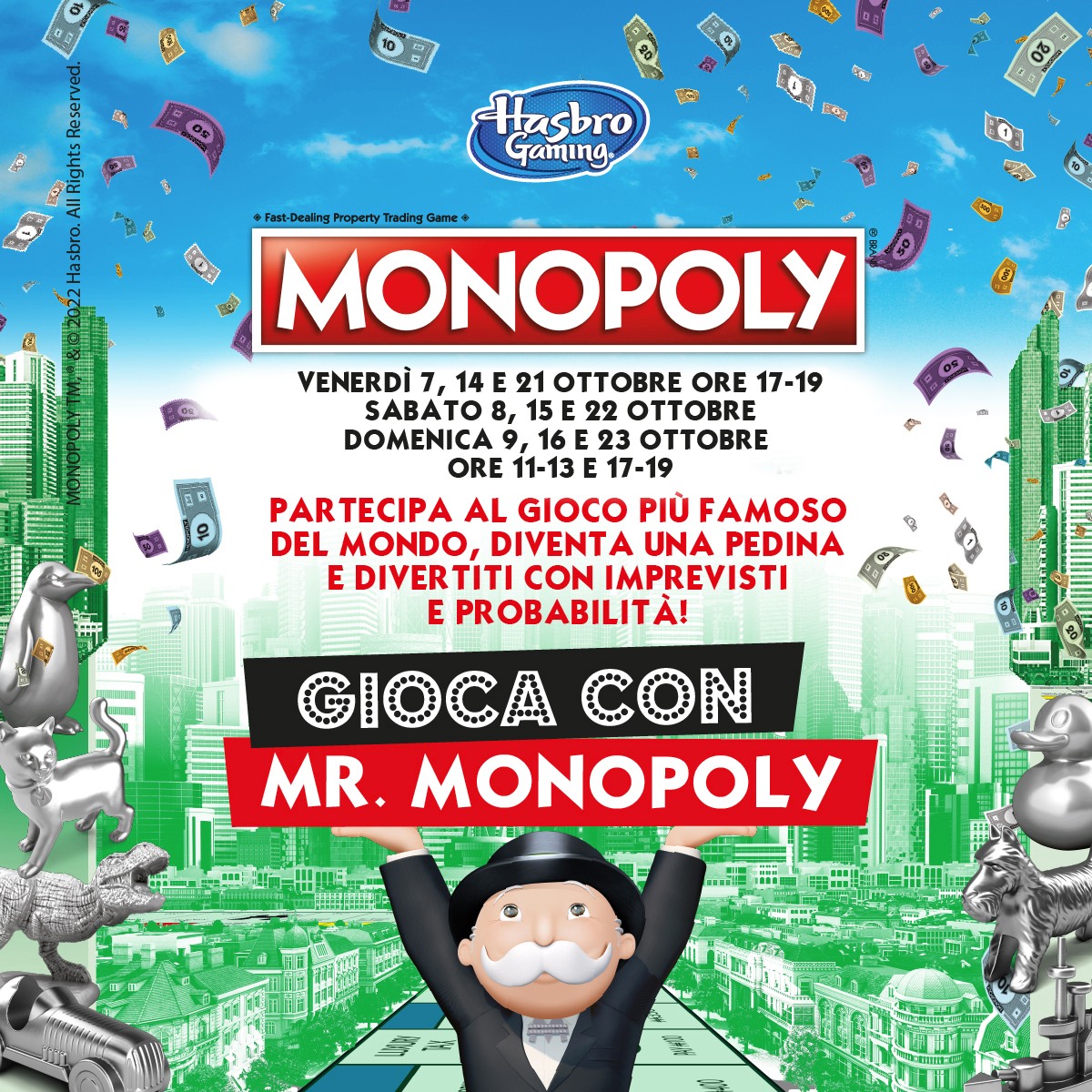 monopoly evento centro commerciale granroma thekom