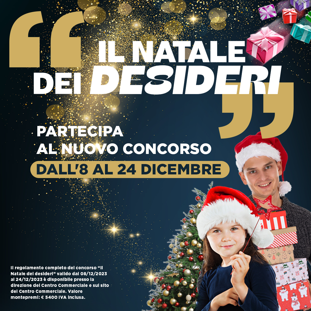 centro commerciale rescaldina concorso il natale dei desideri thekom