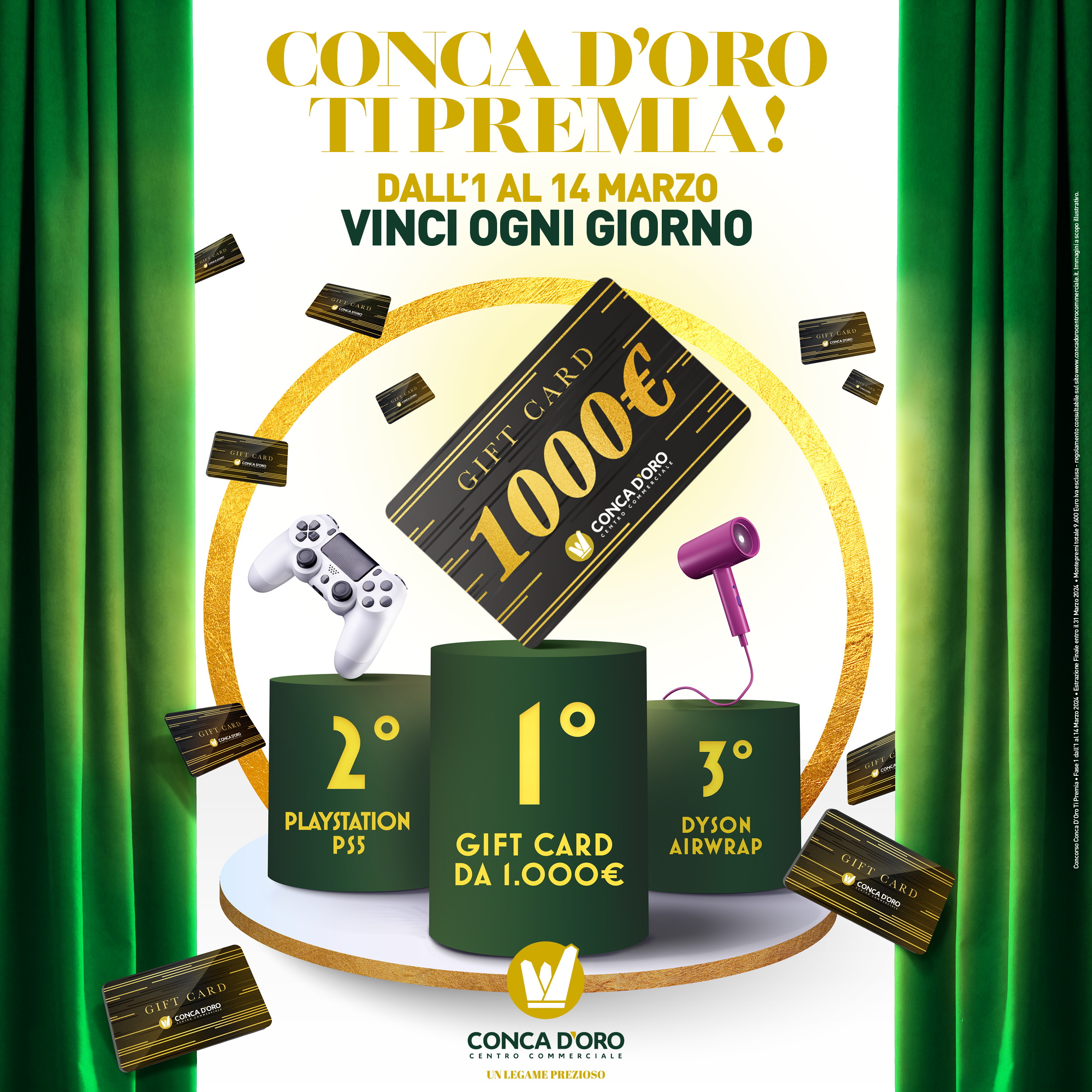 centro commerciale conca d oro concorso conca d oro ti premia thekom