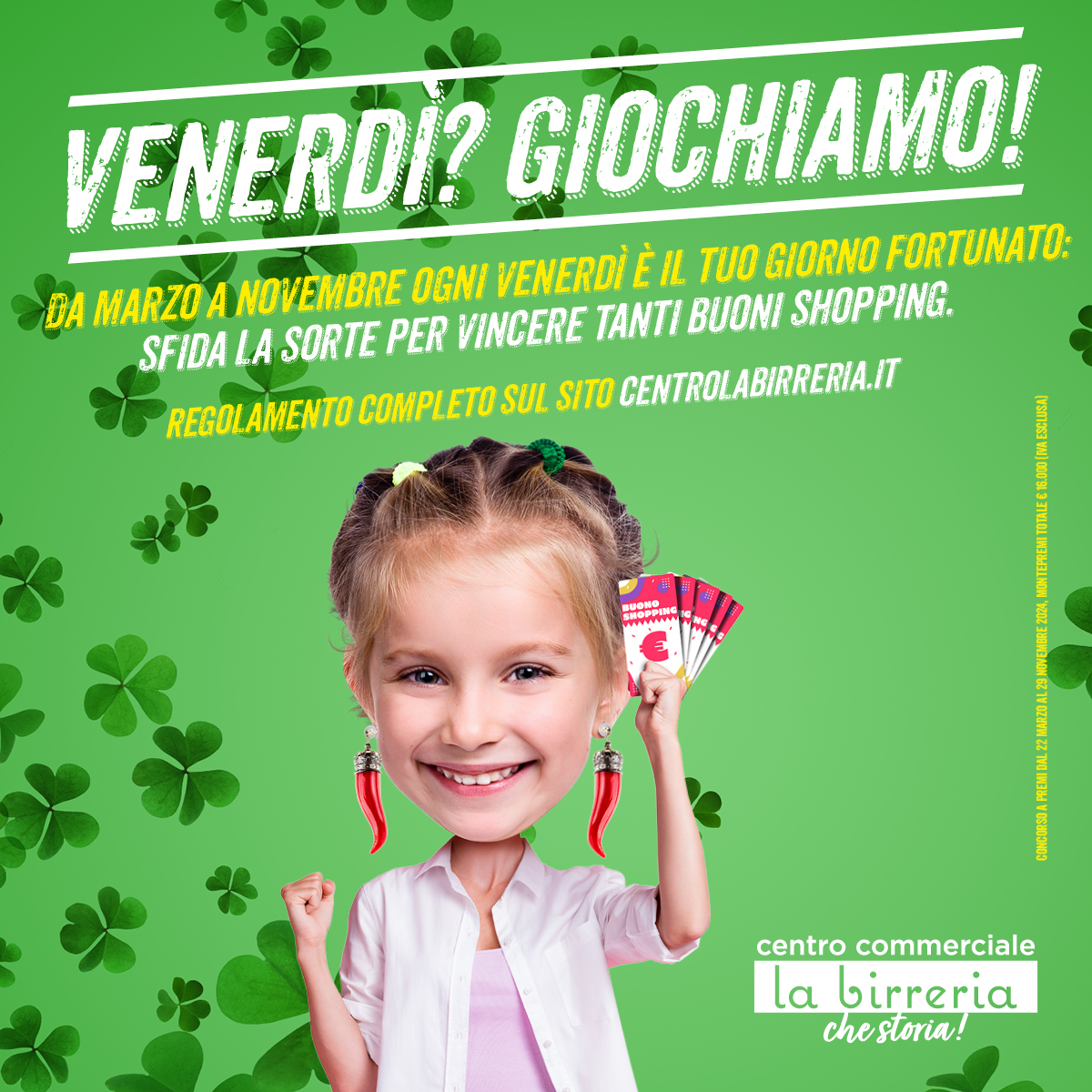 centro commerciale la birreria concorso venerdi giochiamo thekom
